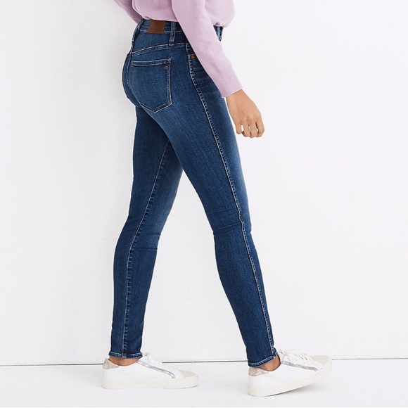 Madewell 10" High-Rise Skinny Jeans in Bradshaw Wash Size 25x27 - Blue - Picture 3 of 11